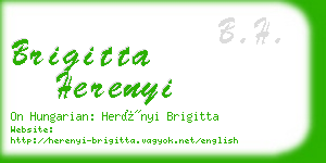 brigitta herenyi business card